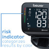 BEURER WRIST BLOOD PRESSURE MONITOR, BLUETOOTH,IRREGULAR,MEMORY, BC54 - BLACK