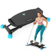 MERACH BALANCE BOARD FOR ADULTS, RESISTANCE BANDS, PORTABLE LCD MONITOR - BLUE