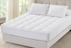 Sleep Mantra Cotton Mattress Pad Cooling Topper Deep Pocket - White