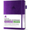 CLEVER FOX INCOME & EXPENSE TRACKER LARGE – ACCOUNTING & BOOKKEEPING - PURPLE New