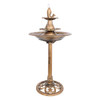 ALPINE CORPORATION 40" TIERED PEDESTAL FISH FOUNTAIN CASCADING TEC104GD - GOLD New