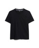SUPERDRY WOMENS ORGANIC COTTON VINTAGE LOGO EMBROIDERED T-SHIRT BLACK SIZE 6 New