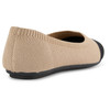HARBORSIDES COLORBLOCK KNIT BALLET FLAT (NACKLE) - SIZE: WOMEN 8W - TAN New