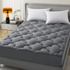 WQSPRING MATTRESS TOPPER, COTTON, DEEP POCKET, QUEEN - GRAY CLOUD
