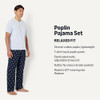 AEMN66789SS26 Amazon Essentials Men's Pajama Set, Ducks, Light Blue, Small New