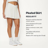 AMAZON ESSENTIALS WOMEN'S PERFORMANCE WOVEN PLEATED TENNIS SKORT WHITE M New