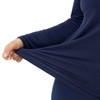 ALLBIRDS WOMEN'S NATURAL FLOW STUDIO LONG SLEEVE, SIZE L, TRUE NAVY New