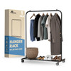 Lifemaster Alloy Steel Clothes Rack Pack of 1 VERSATILE LNCOATRA - BLACK