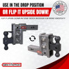 GEN-Y HITCH TOW HITCH FOR 2" RECEIVER, 5" DROP/RISE WITH 3 ADJUSTABLE POSITIONS