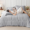 CYMULA COOLING COMFORTER QUEEN SIZE - LIGHT GRAY