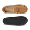 ISOTONER MEN'S MICROSUEDE MOCCASIN SLIPPER - SIZE: MEN 9.5-10.5 (BROWN) New