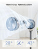 AIRMATE PEDESTAL FAN 16 SPEEDS, DC MOTOR, 90°+90° OMNI-DIRECTIONAL - GRAY