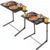 LORYERGO MULTIFUNCTIONAL TV TRAY TABLES - 2 PACKS ADJUSTABLE LETT01K2-2P - BLK