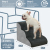 BOMOVA DOG STAIRS TO BED 3 STEP NON-SLIP PET STAIRS FOR HIGH BED COUCH GGPT1705 New