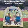 EighteenTek® Pop Up Weather Pod, Sport Pod with Attached Floor, 360° Clear View