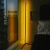 Overstock 55" RGB Metal Corner Lamp Minimalist LED Floor Lamp 1 Lamp FLRL0920-BK