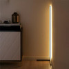 Overstock 55" RGB Metal Corner Lamp Minimalist LED Floor Lamp 1 Lamp FLRL0920-BK