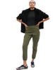 739049 GAP Women's Girlfriend Cargo Jogger Army Jacket Green 14P New