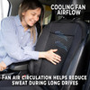 ZONETECH Zone Tech Cooling Car Seat Cushion - Black New