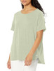 AZ0074 Amazon Essentials Women's Crewneck T-Shirt, Light Green, L New