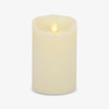 LUMINARA RADIANT IVORY GLITTER FLAMELESS CANDLE PILLARS MD-7241 - IVORY GLITTER