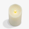 LUMINARA RADIANT IVORY GLITTER FLAMELESS CANDLE PILLARS MD-7241 - IVORY GLITTER