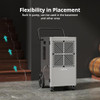 KESNOS 155 PINTS COMMERCIAL DEHUMIDIFIER WITH PUMP & 24-HOUR TIMER DP602A - GRAY