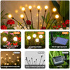 URAGO SOLAR POWERED FIREFLY LIGHTS 8 LEDS 4 Pack,32 LEDs XLTD-730 - BLACK