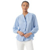 30227801 SAM EDELMAN WOMEN'S TARRA RUFFLE BUTTON FRONT FOREVER BLUE XL