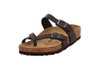 0071791 BIRKENSTOCK MAYARI OILY LEATHER WOMEN'S FLIP FLOPS SIZE 6-6.5 BLACK New