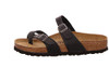 0071791 BIRKENSTOCK MAYARI OILY LEATHER WOMEN'S FLIP FLOPS SIZE 6-6.5 BLACK New