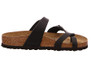 0071791 BIRKENSTOCK MAYARI OILY LEATHER WOMEN'S FLIP FLOPS SIZE 6-6.5 BLACK New