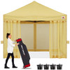 ABCCANOPY 10X10 EASY POP UP GAZEBO CANOPY TENT INSTANT OUTDOOR - BEIGE