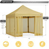 ABCCANOPY 10X10 EASY POP UP GAZEBO CANOPY TENT INSTANT OUTDOOR - BEIGE
