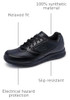 Skechers Men's Nampa Food Service Shoe, Black, 10.5
