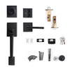 GUA OYH Front Door Handle Matte Black Door Handle Sets Handleset - Matte Black