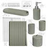 CLARA CLARK SAGE GREEN BATHROOM SET - BATHROOM ACCESSORIES 19PC SET - NEW New