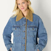 AEWM75322F25 Amazon Essentials Women OverSized Jacket Medium Blue Vintage L New