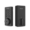PHILIPS SMART WI-FI DOOR LOCK PUSH BUTTON LIGHTED KEYPAD PIN CODE - MATTE BLACK