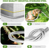 UNYWARSE GARDEN HOSE 50FT STAINLESS STEEL WATER HOSE NOZZLE FLEXIBLE - BUNDLE New