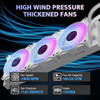 DARKFLASH DV360S ALL-IN-ONE LIQUID CPU COOLER 3.2” LCD SCREEN RESOLUTION WHITE