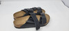 BIRKENSTOCK ARIZONA BS BLACK LEATHER SANDAL - SIZE:MEN 7 WOMEN 9 - ARIZONA BLACK