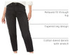 AMAZON ESSENTIALS WOMEN  HIGH-RISE RELAXED LEG ANKLE JEANS SIZE 8 WASHED BLACK New