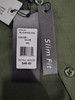 GALAXY BY HARVIC LONG SLEEVE SOLID SLIM FIT DRESS SHIRT - SIZE: MEN 2XL - OLIVE New