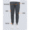 BASTION TRAIL MEN'S FLEECE DRAWSTRING JOGGER PANTS - SIZE: MEN 2XL - CHARCOAL New