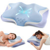 SILKENA Cervical Pillow for Neck Pain Relief Queen Size - Ice Blue New