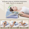 SILKENA Cervical Pillow for Neck Pain Relief Queen Size - Ice Blue New