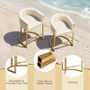 Mearounliving 26" H Counter Height Bar Stools Modern Barrel Counter Stools