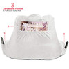 CLARA CLARK READING PILLOW SHREDDED MEMORY FOAM SITTING BED COUCH - WHITE New
