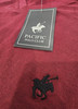 PACIFIC POLO CLUB MEN'S LONG SLEEVE T-SHIRT - SIZE: MEN XL - BURGUNDY - V NECK